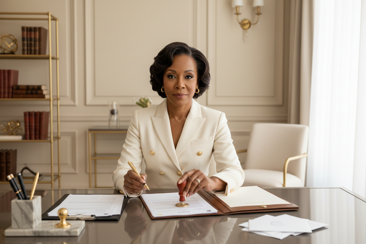 Make her African-American, please